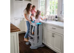 Simplay3 Toddler tower adjustable stool (gray)