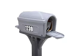 American Home Dig-Free Easy Up Classic Mailbox – Steel Gray / Charcoal
