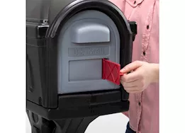 American Home Dig-Free Easy Up Classic Mailbox – Black