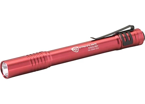 Streamlight Inc STYLUS PRO - RED - CLAM PACKAGED - WHITE LED