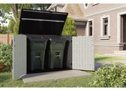 Suncast Stow-Away Horizontal Shed with Floor - Peppercorn