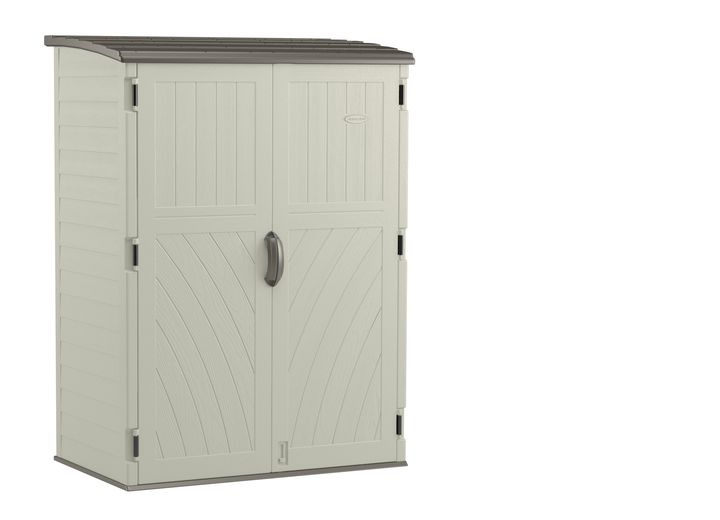 SUNCAST COVINGTON LARGE VERTICAL SHED WITH FLOOR - VANILLA