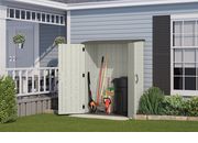 Suncast Covington Large Vertical Shed with Floor - Vanilla