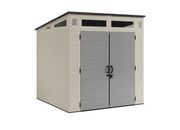 Suncast Modernist 7 ft. x 7 ft. Storage Shed with Floor - Vanilla