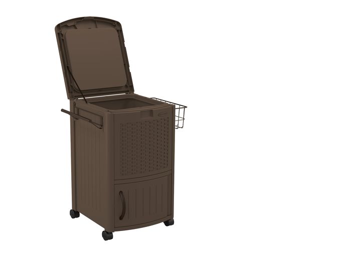 77QT DECK COOLER WITH WICKER FRONT