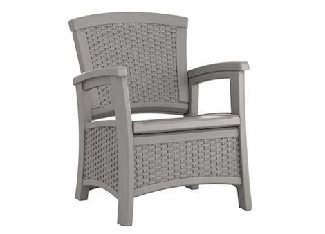 Suncast Club chair w/ storage; gray Main Image