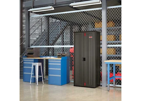 Suncast Commercial Tall 4-Shelf Storage Cabinet - Gray