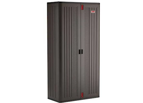 Suncast Commercial Mega-Tall 4-Shelf Storage Cabinet - Gray