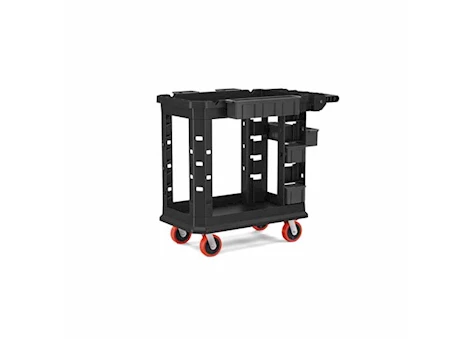 Suncast Commercial Heavy Duty Plus Utility Cart – Small, Black