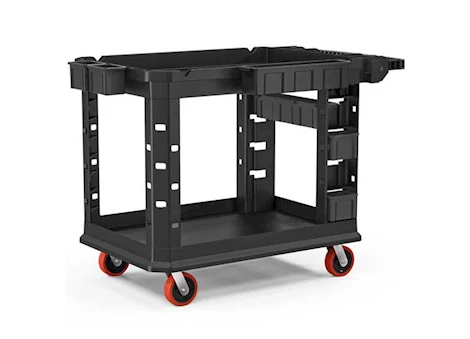 Suncast Commercial Heavy Duty Plus Utility Cart – Medium, Black