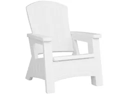 Suncast Adirondack Chair with Storage – White