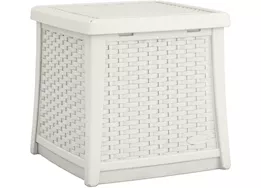 Suncast elements end table with storage - white