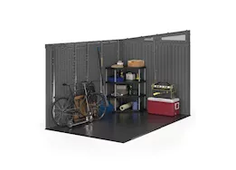 Suncast Modernist 10 ft. x 7 ft. Barn Door Storage Shed with Floor - Peppercorn