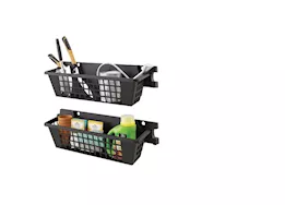 Suncast Baskets (2-Pack) for Select Suncast Sheds – 25”W x 7.25”D x 7”H