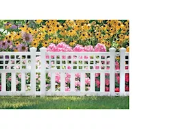 Suncast Grand view fence, white, 3 pack