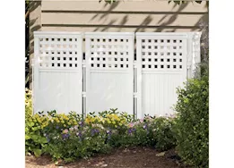 Suncast Outdoor screen fence, white - 4 pc pk