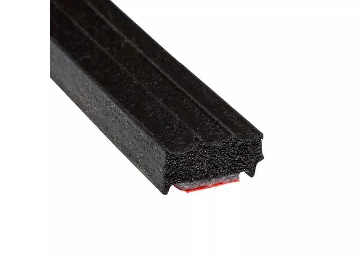 Steele Rubber Products W/s, sponge, ribbed w/tape, 3/16x7/16, 20ft