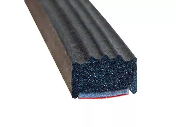 Steele Rubber Products W/s, sponge, ribbed w/tape, 1/2x5/16, 10ft