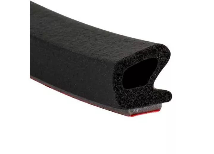 Steele Rubber Products W/s, sponge, angular w/tape, 7/16x7/16, 30ft