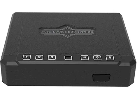 Surelock Security Company SURELOCK HOME SECURITY QUICKTOUCH FLIP TOP VAULT DIGITAL + BIO - BLACK  (QTVFTDB