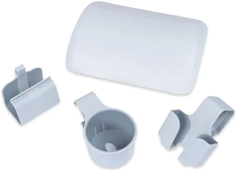 Step2 VERO POOL ACCESSORIES, INCLUDES PILLOW, CUP HOLDER & PHONE HOLDER ATTACHMENT - GRAY