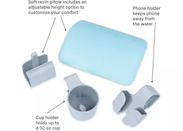 Step2 Vero pool accessories, includes pillow, cup holder & phone holder attachment - blue