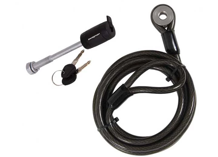 Swagman BIKE RACK ACCESSORY - 1/2IN CABLE & HITCH LOCK KIT, FOR 1-1/4IN RECEIVERS