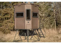 Titan Blinds Pro blind combo (brown) w/ 8 ft. tower