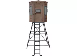 Titan Blinds Pro blind combo (brown) w/ 8 ft. tower