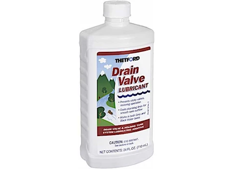 Thetford Drain Valve Lubricant for Grey & Black Water Holding Tanks – 24 oz. Bottle