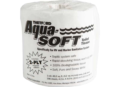Thetford Aqua-Soft 2-Ply Toilet Tissue - Single Roll Main Image