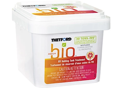 Thetford AquaBio Citrus Twist Holding Tank Treatment – 30-Pack Toss-Ins