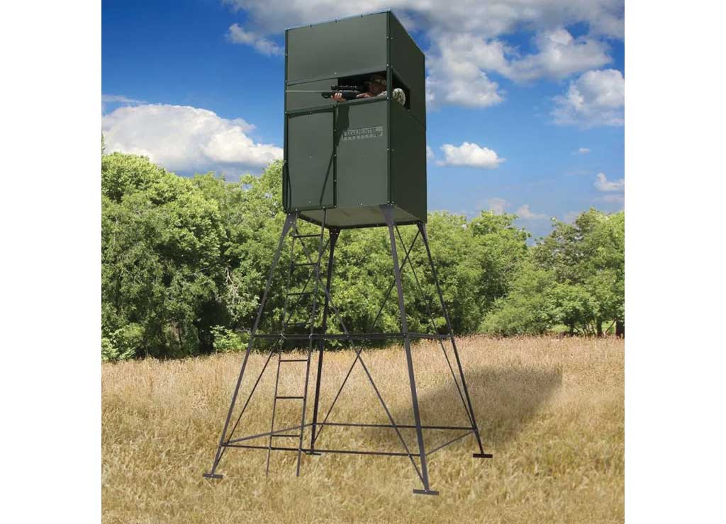 Texas Hunter Products 4FT X 4FT TROPHY BLIND W/ 8FT TOWER