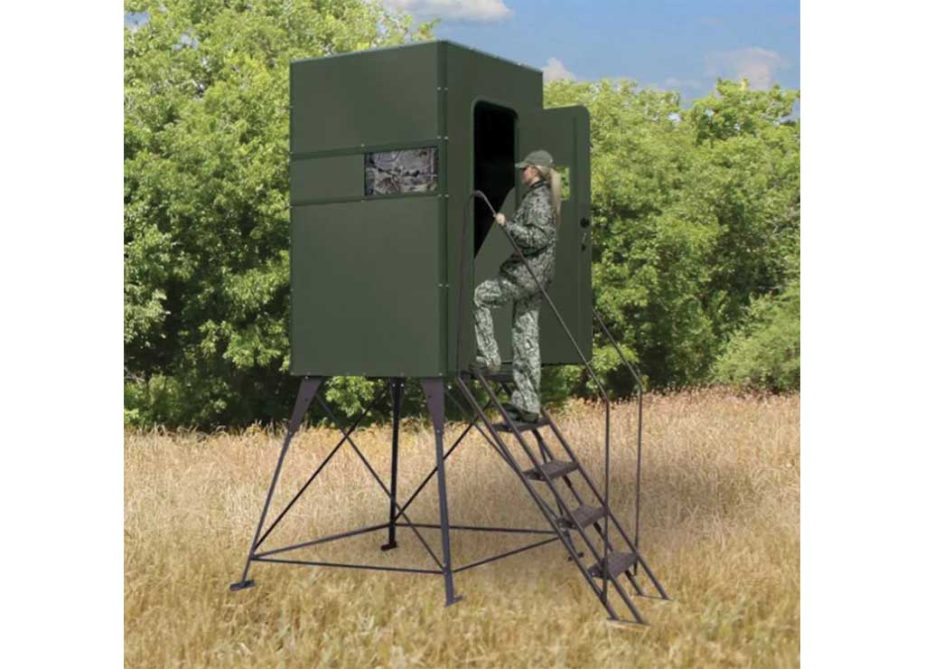 Texas Hunter Products 4FT X 4FT XTREME BLIND W/ 4FT TOWER FULL DOOR STAIRS & HANDRAILS