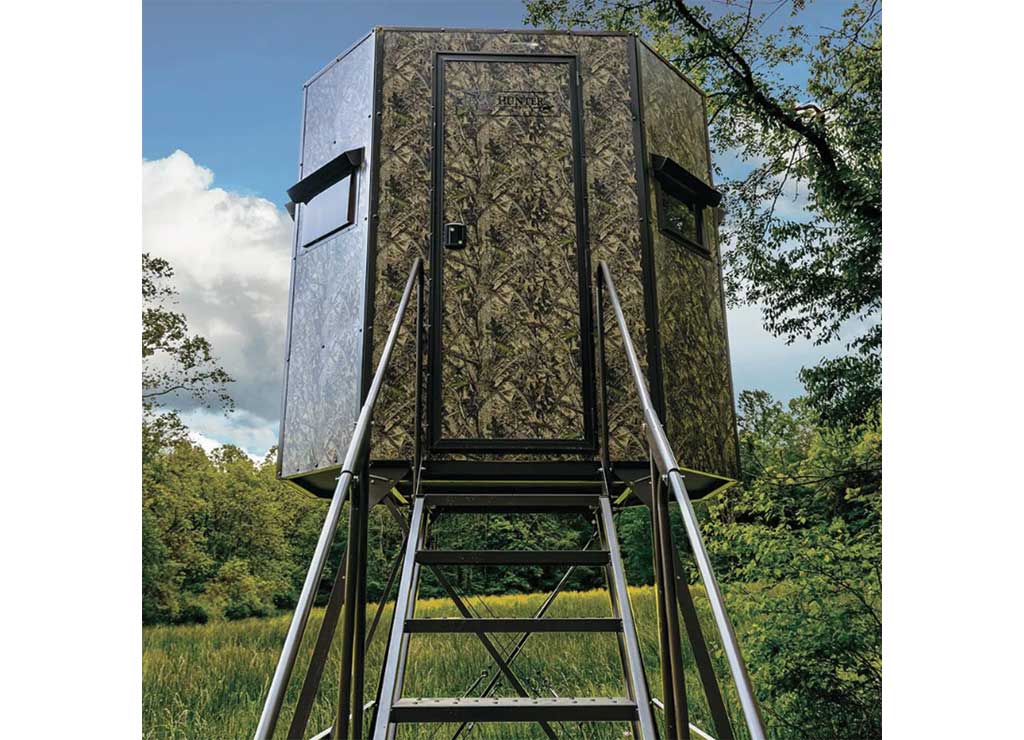 Texas Hunter Products 5FT X 7FT WRANGLER RIFLE W/ 8FT TOWER FULL DOOR STAIRS & HANDRAILS