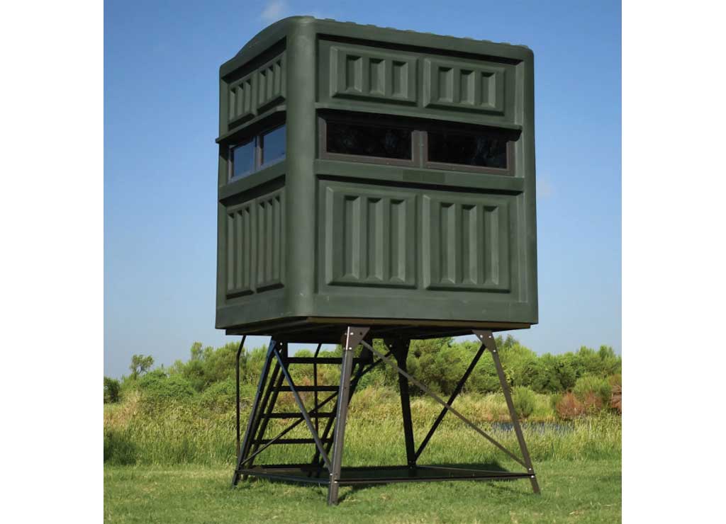 Texas Hunter Products 5FT X 6FT RUGGED RIFLE W/ 4FT TOWER FULL DOOR STAIRS & HANDRAILS