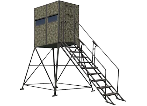 Texas Hunter Products 4FT X 8FT MARKSMAN W/ 8FT TOWER FULL DOOR STAIRS & HANDRAILS