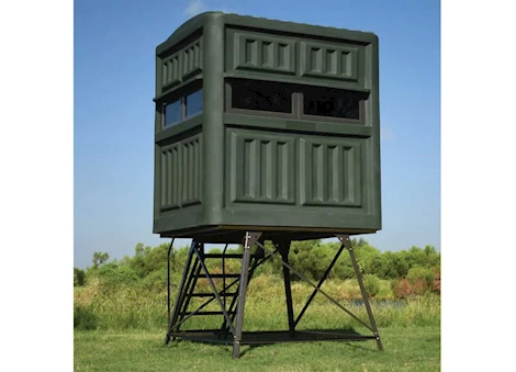 Texas Hunter Products 5FT X 6FT RUGGED RIFLE W/ 4FT TOWER FULL DOOR STAIRS & HANDRAILS