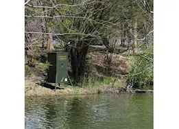 Texas Hunter Products 175 lb lake & pond fish feeder with adjustable legs