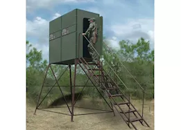 Texas Hunter Products 4ft x 8ft xtreme blind w/ 8ft tower full door stairs & handrails