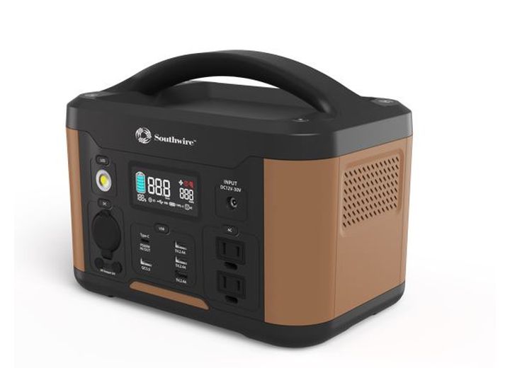 SOUTHWIRE PORTABLE POWER STATION 500 W/AC & DC ADAPTERS