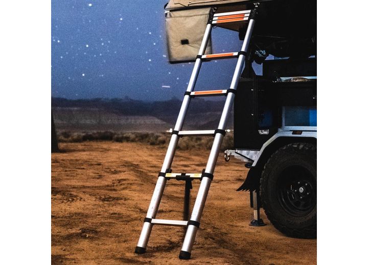 TUFF STUFF OVERLAND ROOF TOP TENT TELESCOPING EXTENSION LADDER, 97 IN
