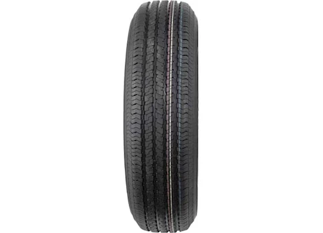 Taskmaster St205/75r15 lrc rambler trailer tire on 15x5 5x4.5 black mod steel wheel 1820 lc Main Image