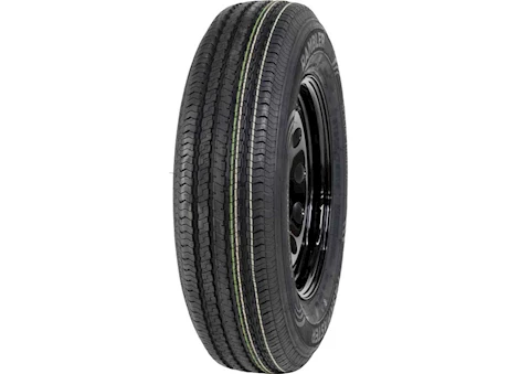 Taskmaster RAMBLER TRAILER ASSEMBLY ST205/75R15 LRD ON 15X5 5X4.5 BLACK MOD STEEL WHEEL 2150LCC