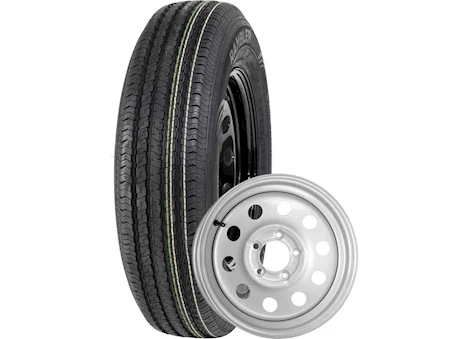 Taskmaster RAMBLER TRAILER ASSEMBLY ST205/75R15 LRD ON 15X5 5X4.5 SILVER MOD STEEL WHEEL 2150LCC