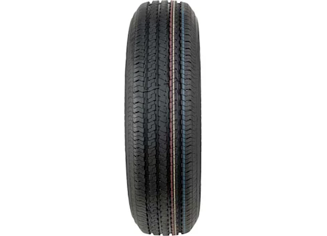 Taskmaster ST205/75R15 LRC RAMBLER TRAILER TIRE ON 15X5 5X4.5 BLK FACE W/FORKS ALUM TRINITY