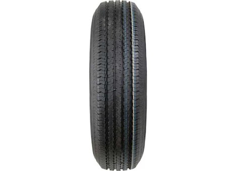 Taskmaster ST235/80R16 LRE RAMBLER TRAILER TIRE ON 16X6 8X6.5 BLK LIP/FACE ALUM VIKING WHEE