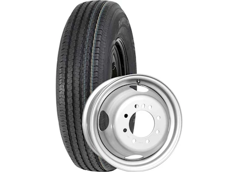 Taskmaster RAMBLER TRAILER ASSEMBLY ST235/80R16 LRE ON 16X6 8X6.5 SILVER DUAL STEEL WHEEL 3520LCC