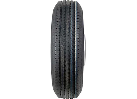 Taskmaster ST235/80R16 LRE RAMBLER TRAILER TIRE ON 16X6 8X6.5 SILVER DUAL STEEL WHEEL 3080