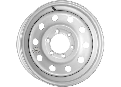 Taskmaster VESPER STEEL 16X6 6X5.5 SILVER MOD 3640 LCC TRAILER WHEEL